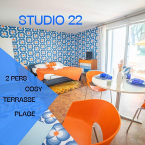 Studio 22-Clim-Wifi-Terrasse-Plage